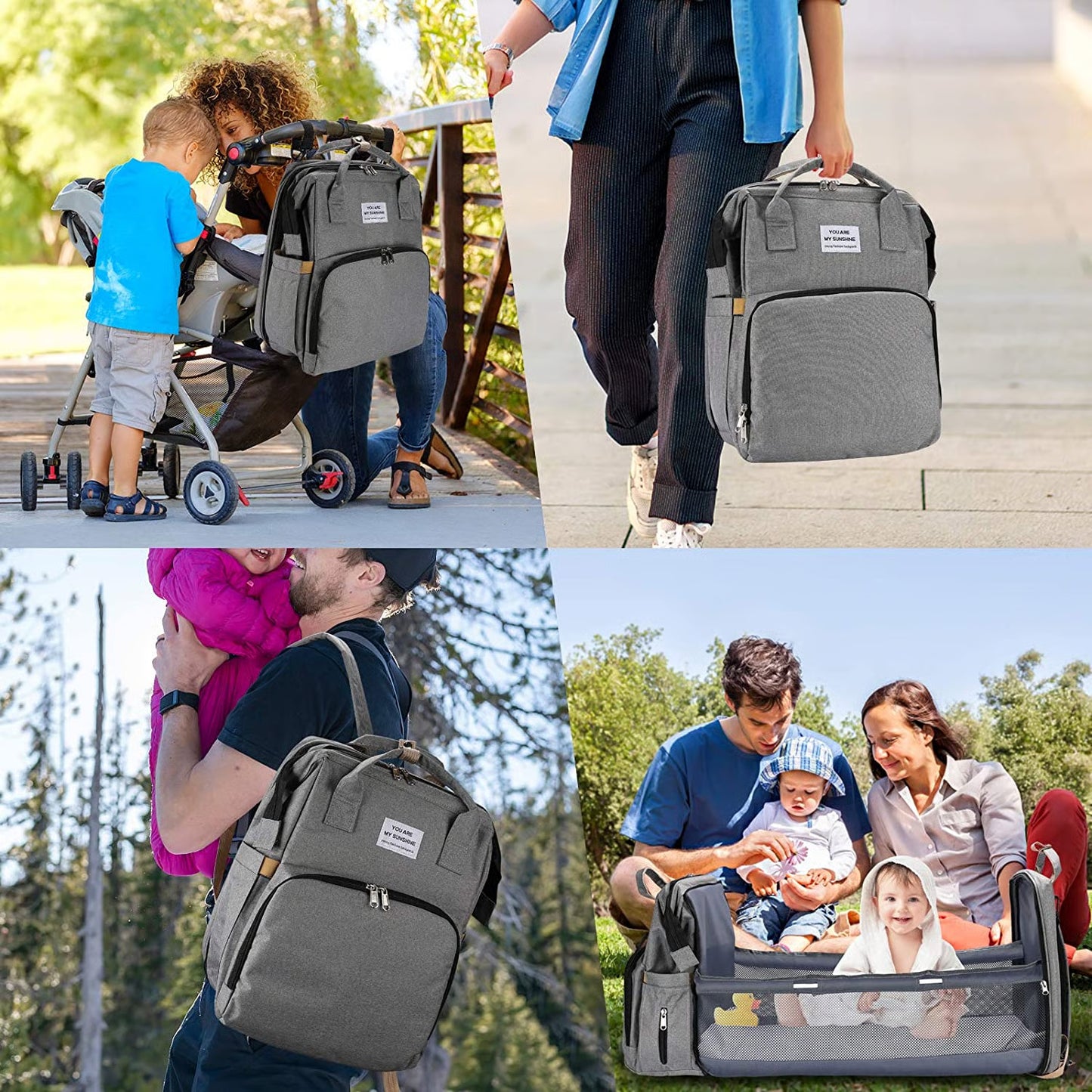 MochiCuna 3 en 1 - Mochila, Cuna y Cambiador