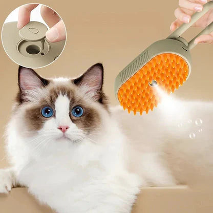 LimpiaPelaje 360 - Cepillo A Vapor Para Mascota 3 En 1